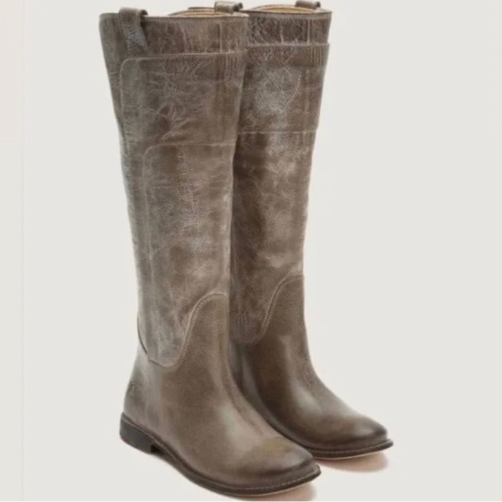 Frye Paige Tall Riding Boots Gray Size 7